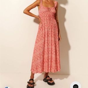 Kivari Zahara Midi Dress XS 6 Never Worn NWOT
